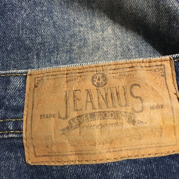 Jeanius Akademiks Mens Jeans Size 36x30 Distressed - Picture 6 of 10